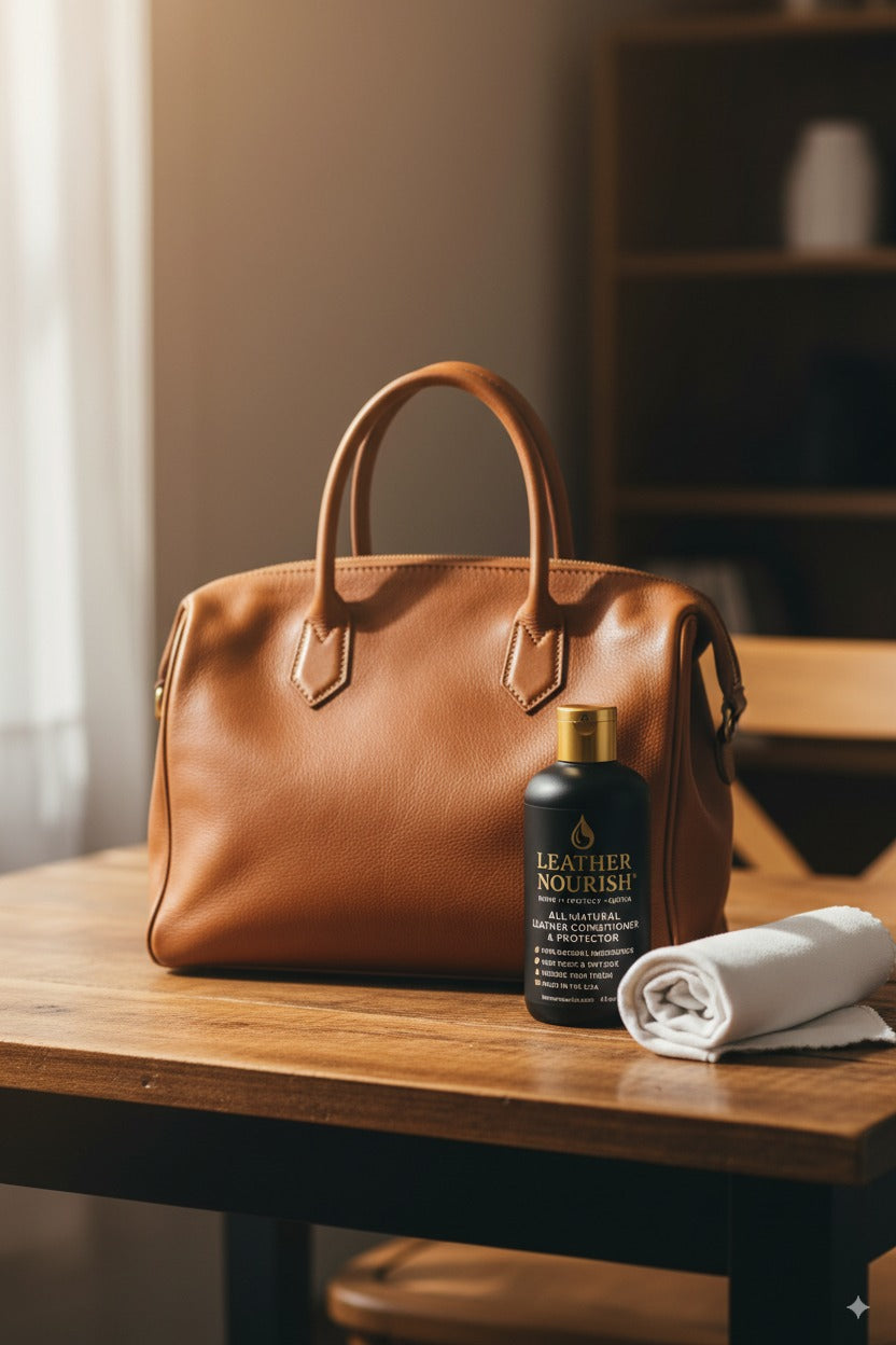 Leather Nourish natural leather conditioner for leather bags